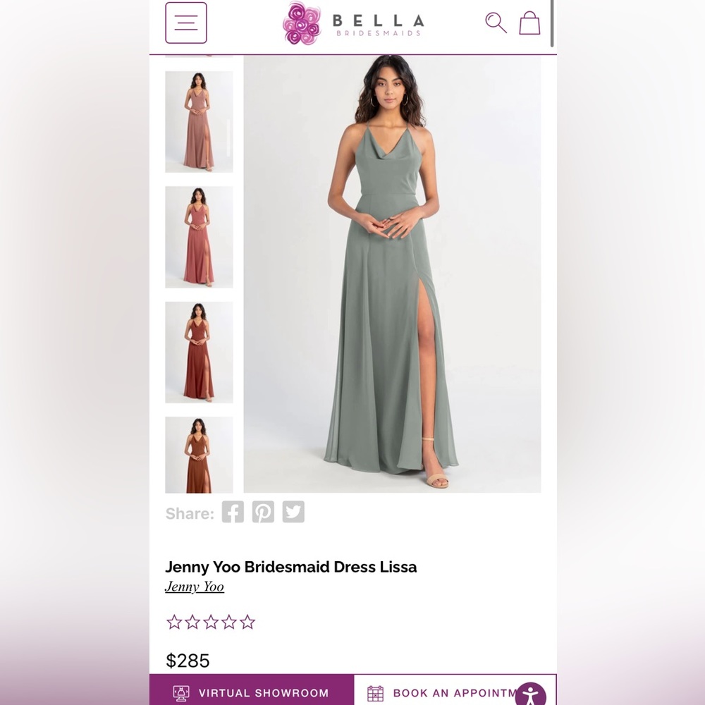 Jenny Yoo Lissa Dress - Moss